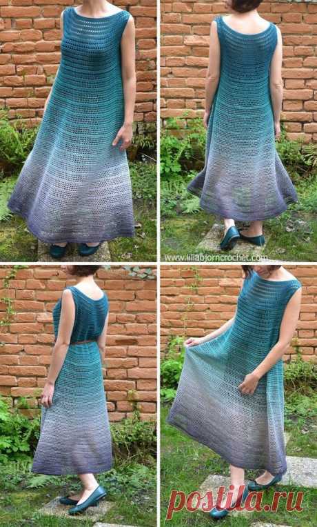 Whirl crochet dress - designed by Lilla Bjorn