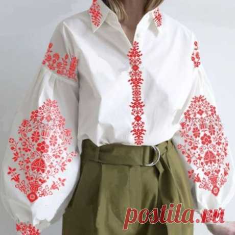 Блуза вышитая женская бохо - Каталог рукоделия #180277
