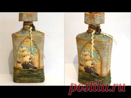 DIY Glass Bottle Home Decor | Bottle decoration ideas