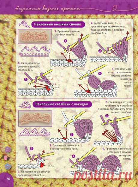 Вязание крючком — самый понятный пошаговый самоучитель. Урок 14