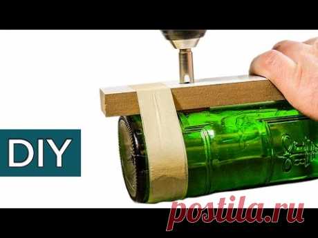 DIY. Die Lampe aus der Flasche. Handmade . Glückliches neues Jahr. Glass Drill korrekt - YouTube