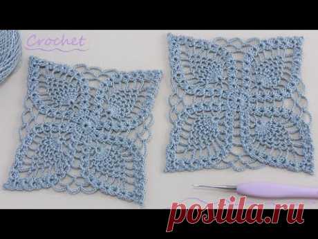 Чарующий КВАДРАТНЫЙ МОТИВ &quot;Ананасы&quot; вязание крючком МК🧶SUPER Beautiful Pattern Crochet square motifs