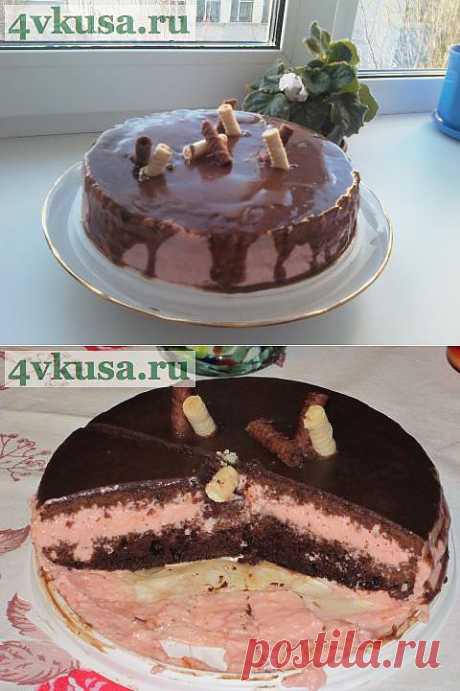 Шоколадно-зефирный тортик | 4vkusa.ru