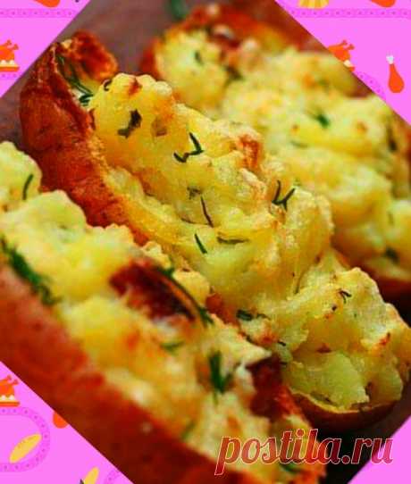 Картофель с сыром, запеченный в мундире - простая и необычайно вкусная закуска | уДачные советы | Яндекс Дзен