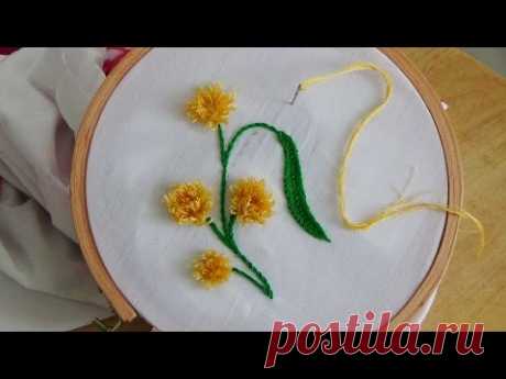 Hand Embroidery: Pom Pom Stitch - YouTube