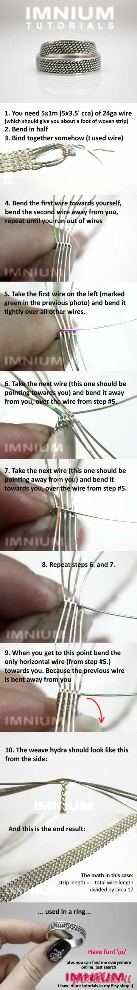 Free wire weave tutorial by IMNIUM on DeviantArt