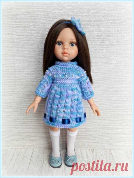 Elegant Hand-Knit Dress and Crocheted Headband A Delicate Pattern