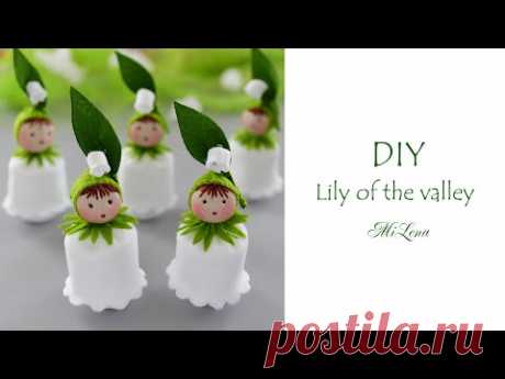 🌿 КУКОЛКА ЛАНДЫШ ИЗ ФЕТРА 👩 Lily of the valley doll 🌿