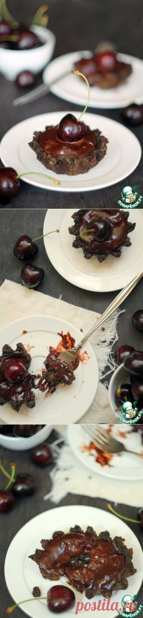 Шоколадно-вишневые тарталетки - кулинарный рецепт