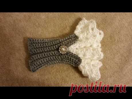 CROCHET How to #Crochet Beautiful Victorian Style Wrist Arm Cuff #TUTORIAL #181 LEARN CROCHET