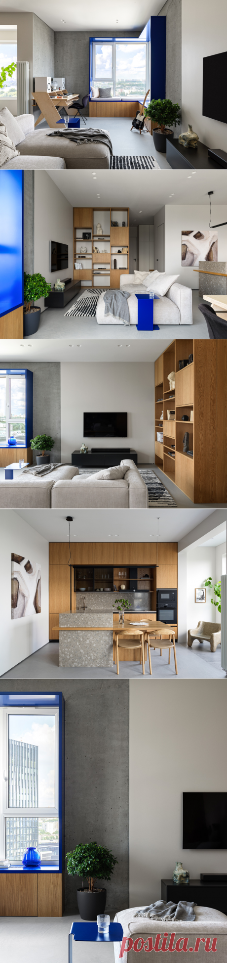 Shilova Studio: дизайн квартиры квартира с синими акцентами