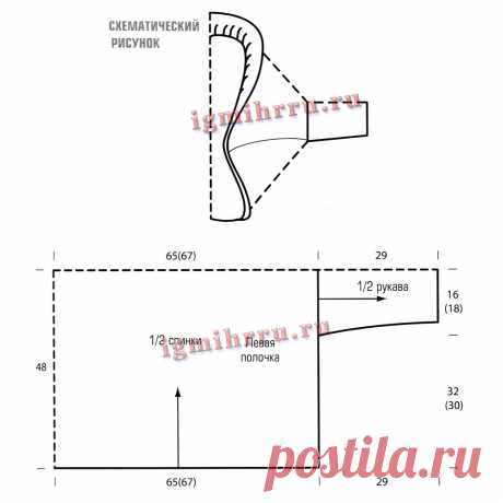 Жакеты и кардиганы на основе прямоугольного полотна спицами. 6 моделей