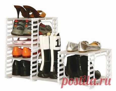 Обувница - 60 магазинных и самодельных идей - Фото - Разумное хранение