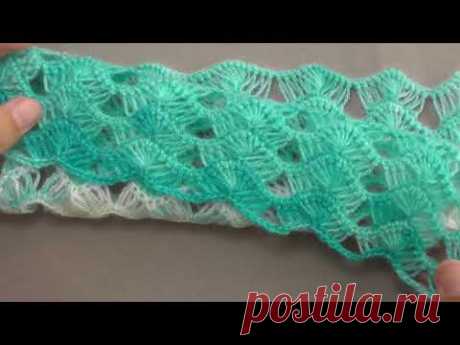 Ажурная невесомость СУПЕР ЛЕГКИЙ УЗОР крючком  ВЯЗАНИЕ  для начинающих  SUPER EASY Pattern Crochet