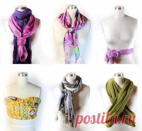 Как красиво завязать шарф /платок 
















