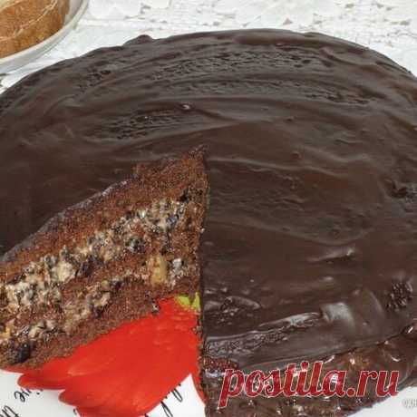 Торт “Чернослив в шоколаде” | Самые вкусные кулинарные рецепты