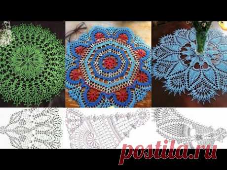 Top class  hand knitted crochet doily designs with graphics