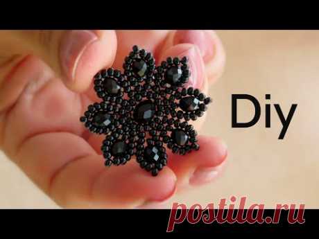 🌟🌟🌟Flor de Miçangas - Diy Bijuterias - Brincos