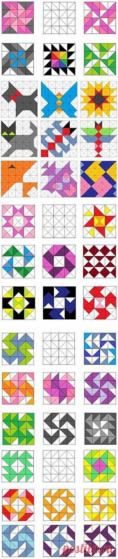 (11) 10 HST Quilt Blocks | ПЕЧВОРК