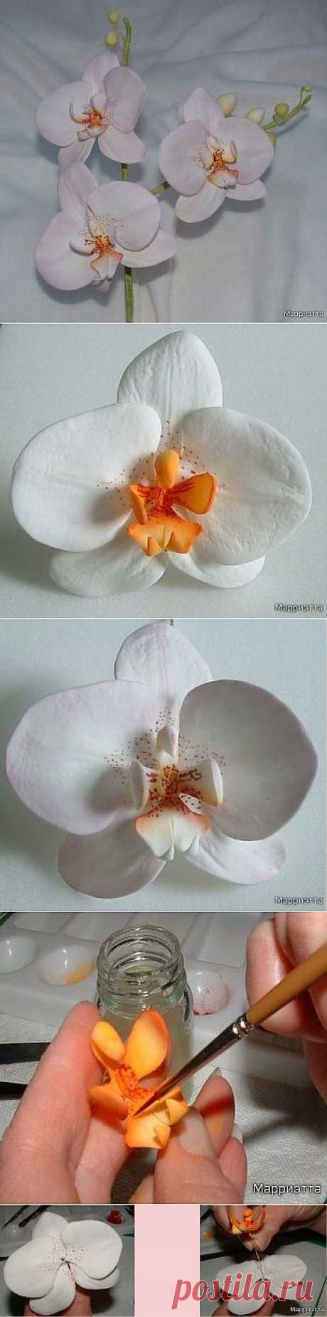 лепим орхидею.