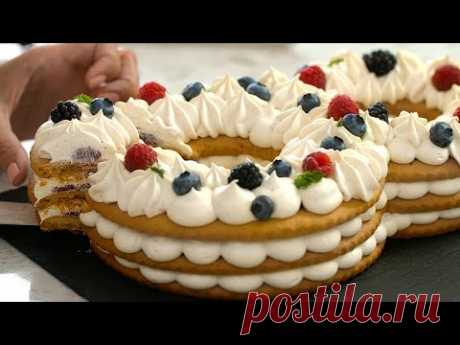 Праздничный ТОРТ "ЦИФРА" 🍰 Это то, что вы хотели!😀 Красивый и вкусный рецепт😋 от Лизы Глинской😉