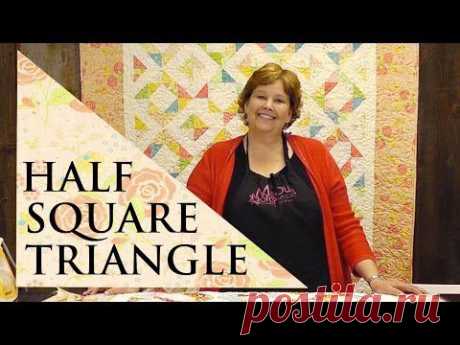 ▶ Half Square Triangle Quilt Using the Four Seasons Block - YouTube