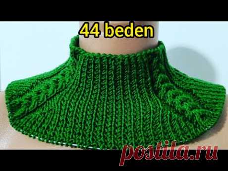 yakadan 42 /44 beden örgü kazak modeli yapılışı,yakadan kazak modelleri,#knitting 1.