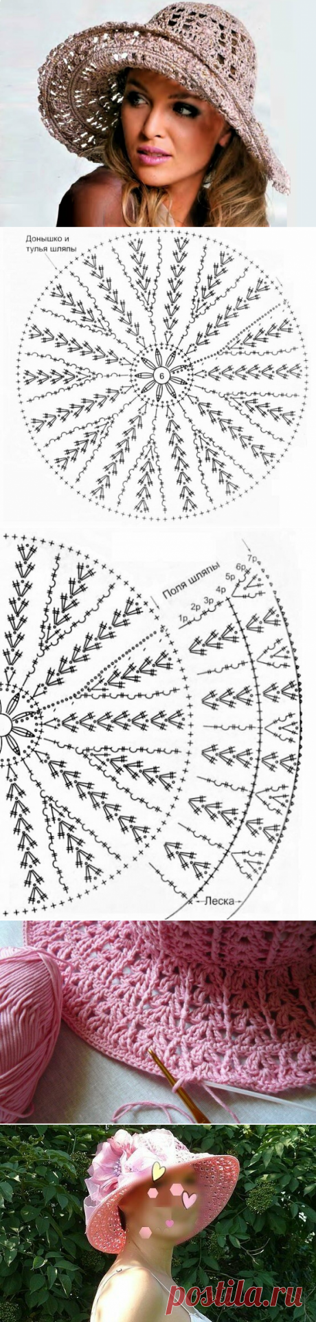 2 красивые летние шляпы (Вязание крючком) – Журнал Вдохновение Рукодельницы