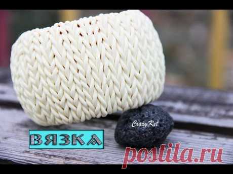 CrazyKet:мастер-класс "Имитация вязки",тёплый браслет /Полимерная глина/Polymer Clay