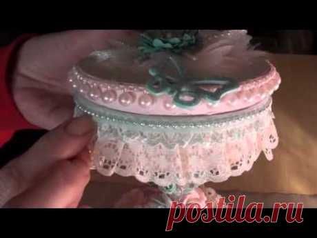 Shabby chic gift box!!!! - YouTube