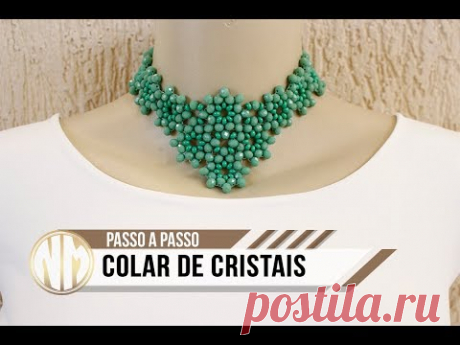 Colar de Cristais - passo a passo