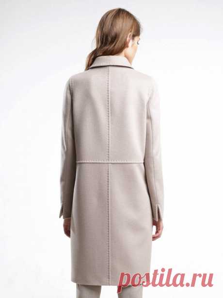 Пальто женское демисезонное Pompa, цвет холодный бежевый, артикул 3016310p00004 купить в Москве