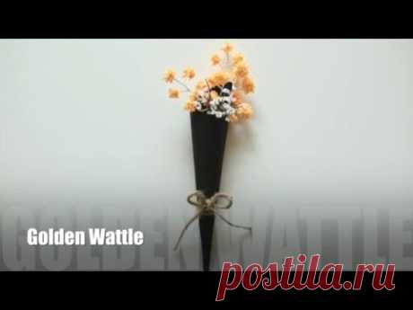 PAPER FLOWER: Golden Wattle : How to make paper flowers!!