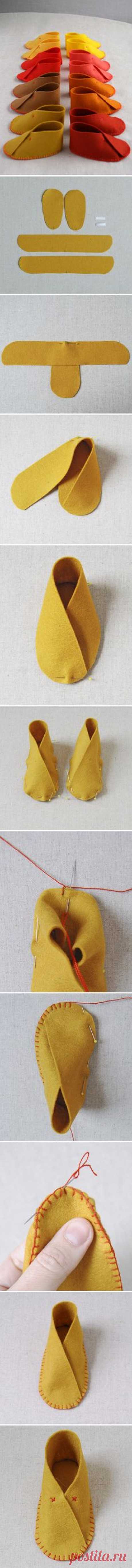 DIY : The Cutest Felt Baby Shoes