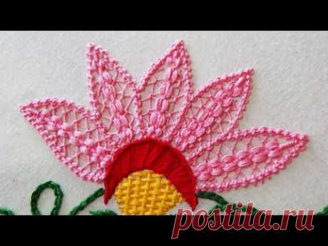 Hand Embroidery: Flower Stitch