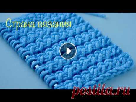 Узоры спицами. Эффектная резинка 2х1. Spectacular elastic 2x1 pattern. Простая и эффектная резинка 2х1 может использоваться как самостоятельный узор или как отделка. Раппорт узора 3 петли и 2 ряда. Для образца набираем ко...