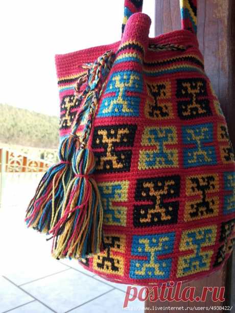 34 этнос - орнамента для жаккарда, вышивки, ткачества и бисера ★ и СУМКА Вайуу