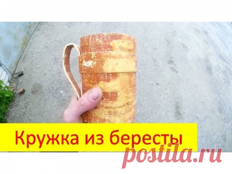 Пивная кружка из бересты своими руками