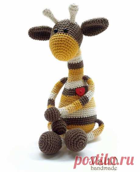Полосатый жираф амигуруми: схема игрушки крючком | AmiguRoom