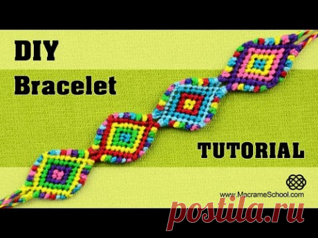 Macramé Indian Bracelet Tutorial ◀▶◀▶◀▶◀▶