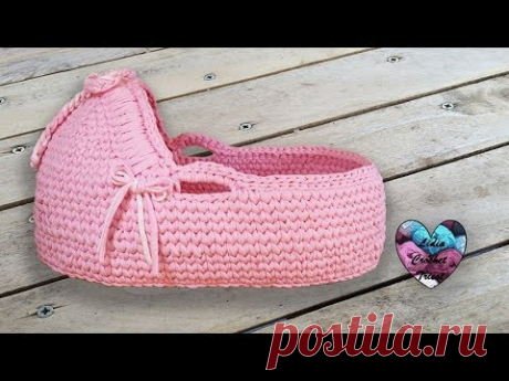 Moïse couffin crochet partie 1/2