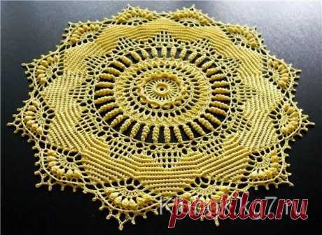 Салфетка "Ruby" из альбома Doilies with a Twist | Клубок