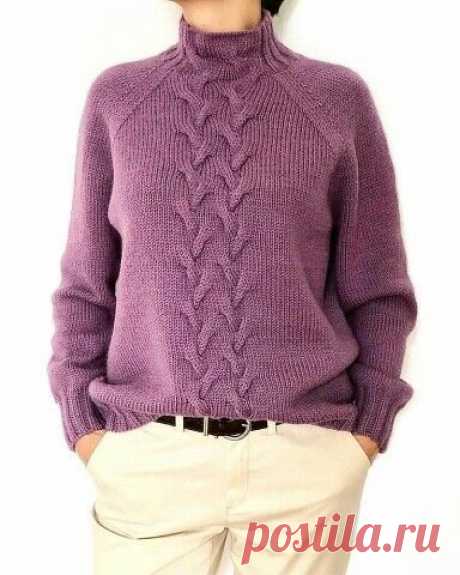 Соткано вдохновение: нескучный вязаный свитер с косами | MG Meldi_knit | Дзен