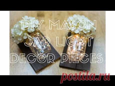 (1) DIY Mason Jar Light Decor Pieces - YouTube