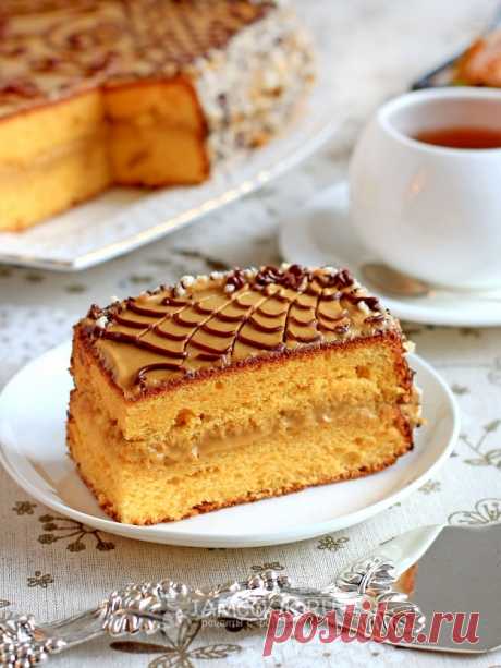 Тыквенный торт с карамельным кремом — рецепт с фото пошагово
