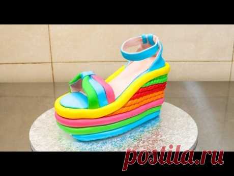 High Heel Wedge Shoe Cake - How To by CakesStepbyStep