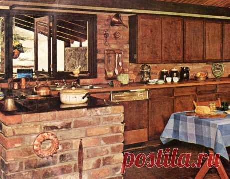 1963. Rustic Kitchen Decor - p3627 | PastYears.info