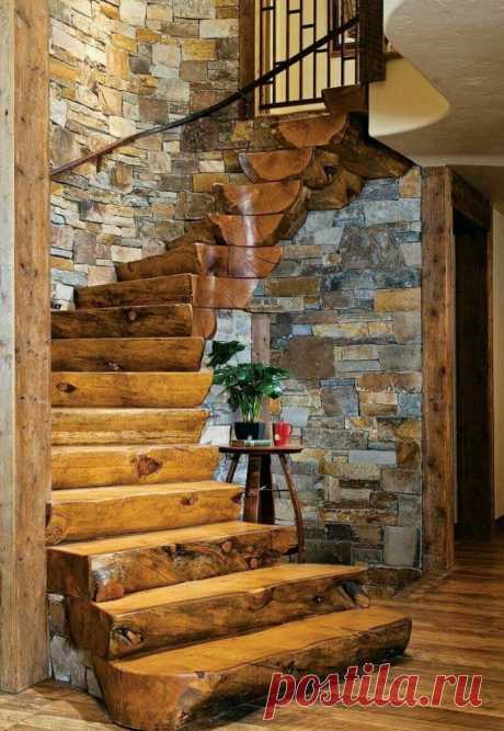 10 красивых лестниц для маленькой дачи, которые преобразят интерьер