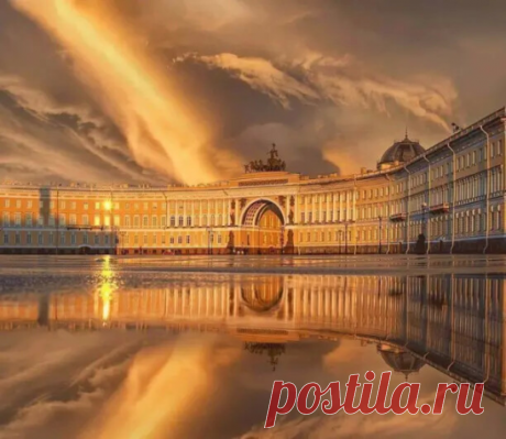ღИзящный закат в одном из красивых городов мира - Санкт-Петербурге