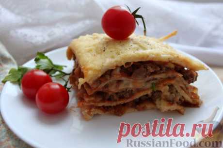 Рецепт: Лазанья из блинов на RussianFood.com